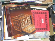 A Boxed Quantity Of Auction Catalogues