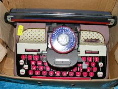 A Boxed Tin Plate Typewriter