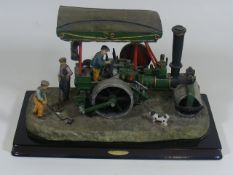 A Mounted Model Of Farm Steam Engine