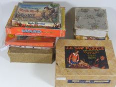 A Quantity Of Vintage Puzzles Inc. Wooden & Chad V