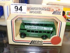 A Lledo Plymouth Argyle Boxed Diecast Vehicle