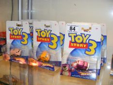 Eight Toy Story 3 Hotwheels Diecast Vehicles