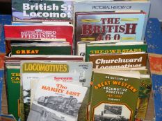 A Boxed Quantity Of Steam Locomotive & GWR Books