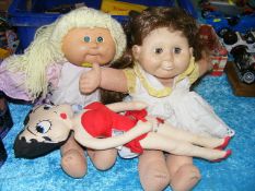 Two Cabbage Patch Dolls & Betty Boop
