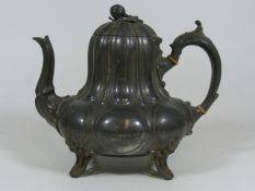 A Victorian Pewter Teapot