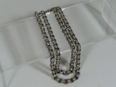 A Silver William IV Belcher Style Necklace Inscrib