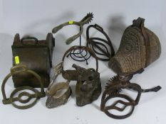 A Mixed Quantity Of Mostly Antique Riding Stirrups