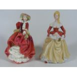 A Royal Doulton Figurine Top Of The Hill & One Oth