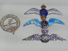 Three RAF Badges & One Other