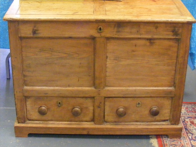 A Victorian Pine Mule Chest