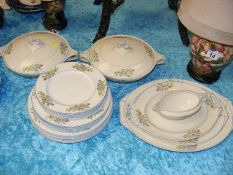 A 1930'S Myott Part Service Including Two Tureens