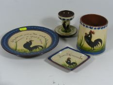 Four Pieces Of Longpark Torquay Pottery