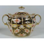 A Royal Crown Derby Sugar Bowl With Lid