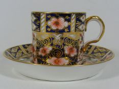 A Royal Crown Derby Imari Cup & Saucer