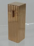 A Ladies Vintage 9ct Gold Lip Stick Case Approx. 4