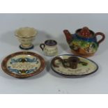 Five Pieces Of Torquay Pottery