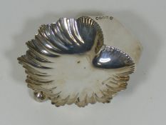 A Silver Scallop Shell Trinket Dish