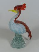 A Murano Glass Bird Figure