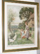 A Large Framed Pears Print