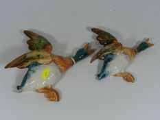 Two Beswick Flying Duck Wall Plaques