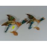 Two Beswick Flying Duck Wall Plaques