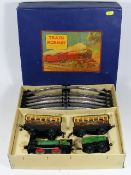 A Boxed Mechanical Hornby Train & Track Made For F