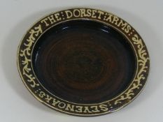 A Slipware Dish The Dorset Arms Sevenoaks