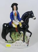 A Staffordshire Dick Turpin Figure