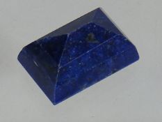 A Faceted Piece Of Lapis Lazuli
