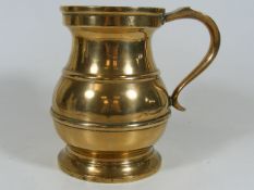 A Georgian Bell Metal Pot Bellied Quart