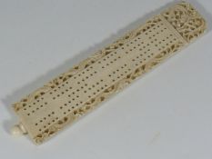 A 19thC. Chinese Ivory Cribbage Board