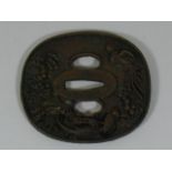 Japanese Bronze Tsuba