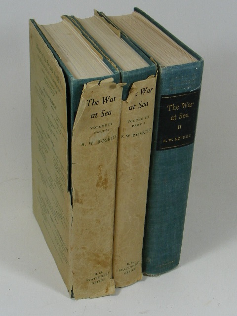 The War At Sea, Three Volumes, Roskill