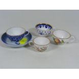 Four Miniature Spode Cups