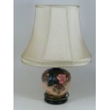 A Moorcroft Pottery Lamp