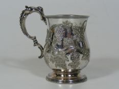 An Early Victorian Silver Christening Cup Of Balus