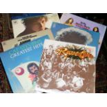 A Boxed Quantity Of Folk Vinyl LP's Inc. Dylan