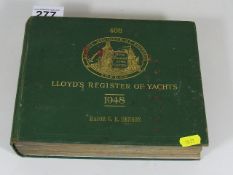 Lloyds Register Of Yachts 1948 Book