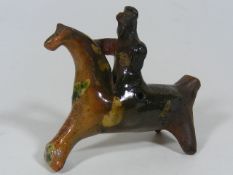 A 19thC. Childs Earthenware Whistle, Damage To One