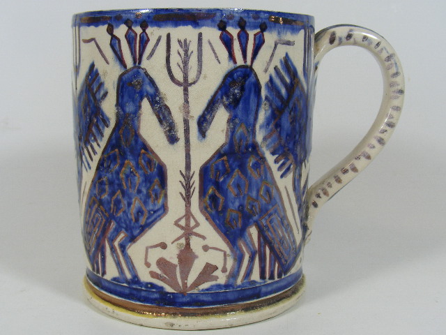 A 19thC. Staffordshire Pottery Tankard