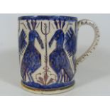 A 19thC. Staffordshire Pottery Tankard