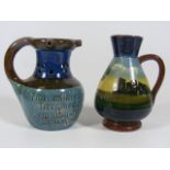 A Longpark Torquay Pottery Puzzle Jug Twinned With