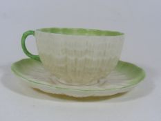 A Belleek Cup & Saucer