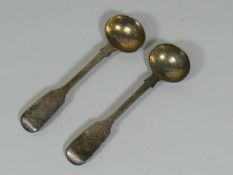Two Early Victorian Silver Spice Spoons