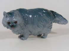1960'S Pottery Cat Titled To Underside The Persian