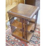 An Antique Mahogany Revolving Bookcase