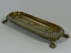 A Victorian Brass Pen Rest