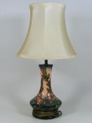 A Moorcroft Pottery Lamp