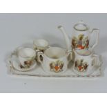 A Gemma Crested Ware Miniature Tea Service For Two