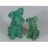 Two Graduated Sylvac Dog Figures